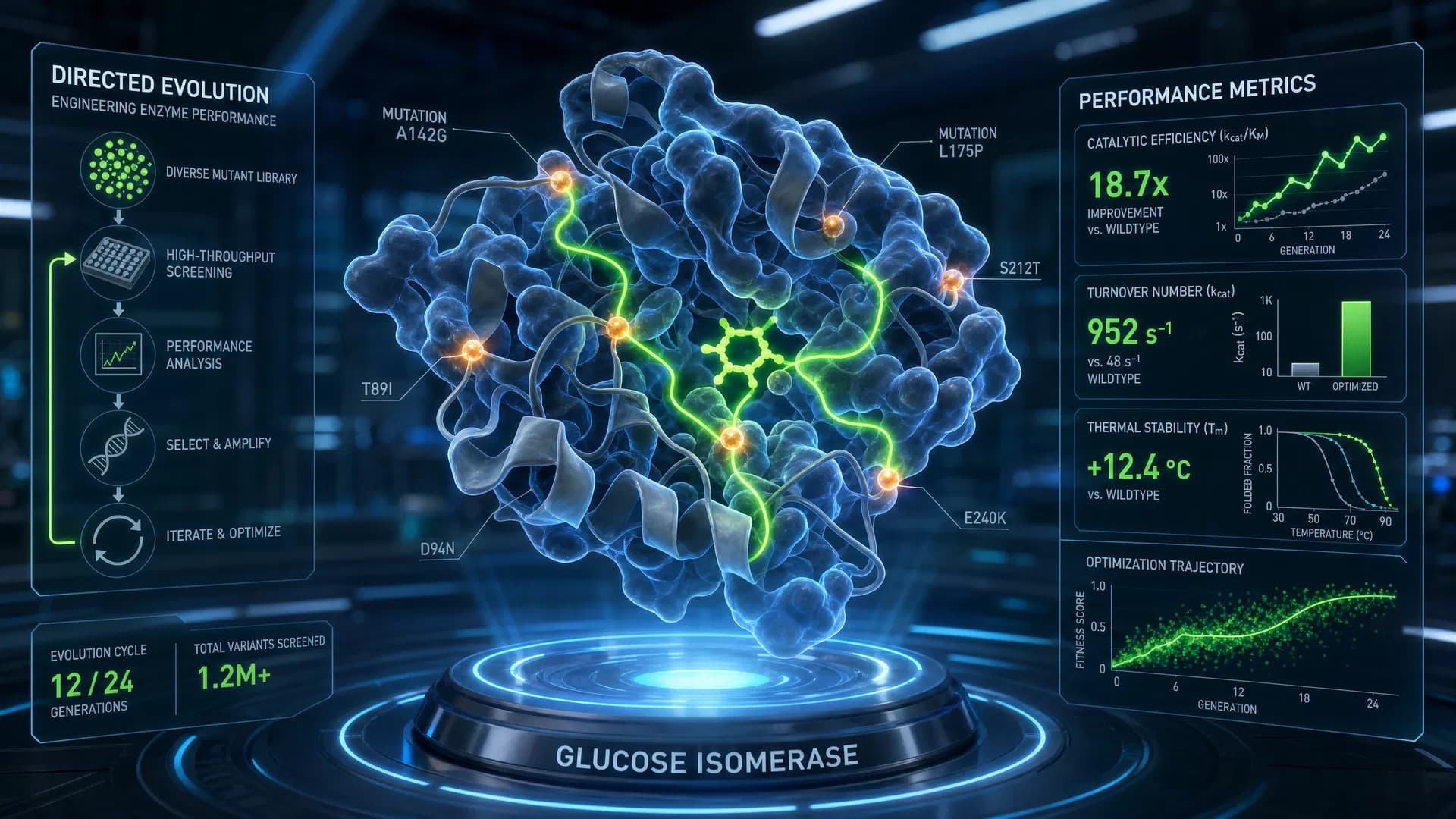 Glucose Isomerase Directed Evolution